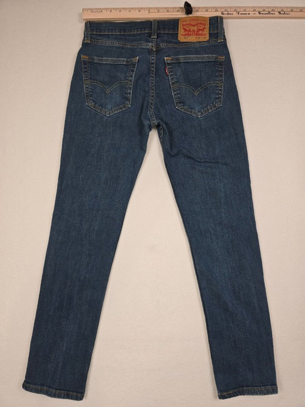 Levis 511 Original Fit Mens Jeans W30 L30 Cotton Denim Blue - Picture 6 of 6